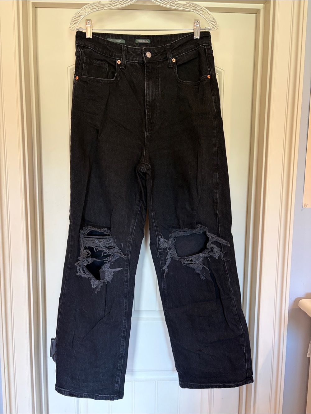 wild fable Black Distressed Relaxed Jeans